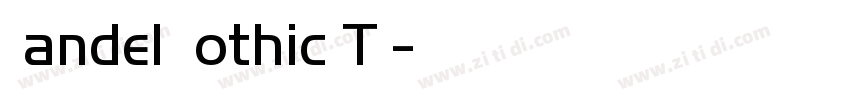 Handel Gothic TL字体转换